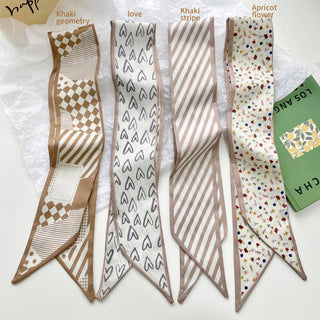 Khaki Silk Scarf
