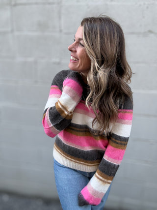 Elvira Striped Sweater  by Kut from the Kloth