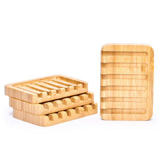 Bamboo Waterfall Self-Draining Soap Dish (Unbranded)