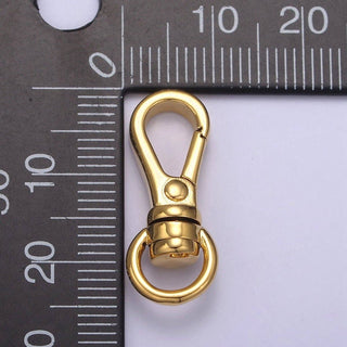 Gold Filled Push In Clasp, Plain Lobster Clasp, Enhancer Link to Charms, 25X10mm L-662 L-663