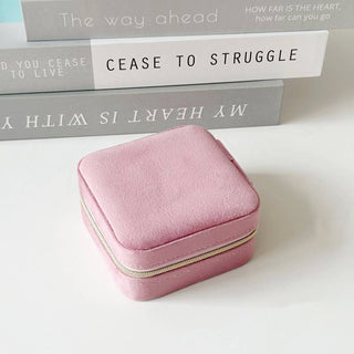 Portable Travel Box Case Velvet Jewelry Organizer