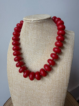 Semi Stone Bubble Necklace