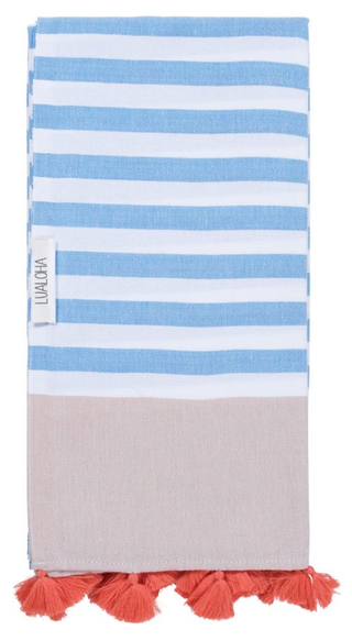 Pomp It Up Turkish Towel: Peach Coral Sand