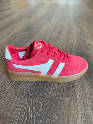 Women's Grandslam Suede Sneakers Red