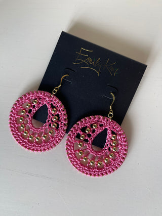 Small Macrame Earrings by Emily kai