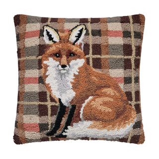 Fox Tartan Hook Pillow