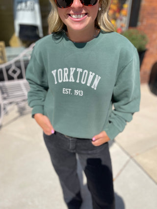 Yorktown Crewneck Sweatshirt Washed Green