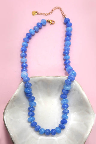 Natural Stone Semi-Precious Glass Mixed Necklace | 40NK9694