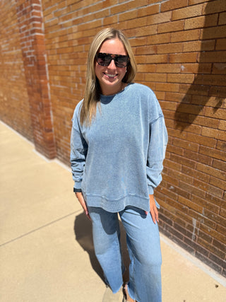 Modern Weekender Knit Denim