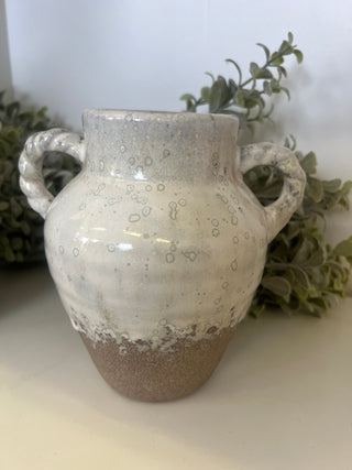 Stonware Vase w/ Handles