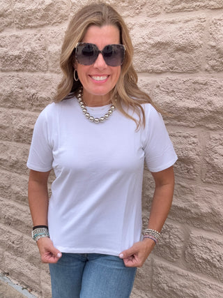 Classic Boxy Fit Tee White