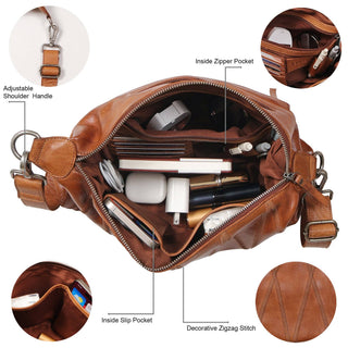 Avery Diamond Leather Crossbody Bag