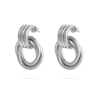 Double Round Stud Earring