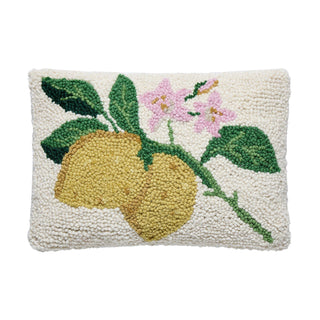 Lemons On A Branch Hook Pillow