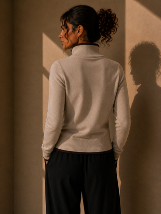 The Reese Zip Knit Sweater - Two Way Zipper Knit Top
