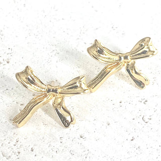 Bow stud earrings trendy salon boutique jewelry