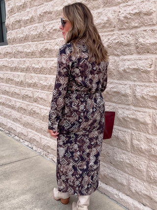 Belted Shirt Dress by Dex