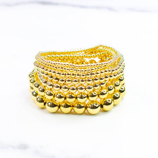 Gold Filled Beaded Bracelets: 2mm