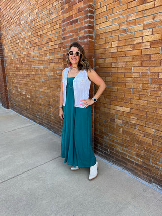 Reed Maxi Dress, Pacific Teal