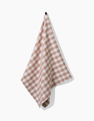 Vintage Gingham Natural Luxe Bath Towel