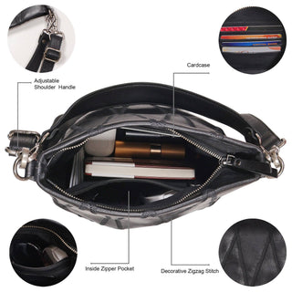 Ivy Diamond Leather Crossbody Bag
