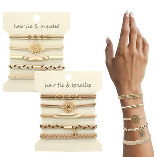 Bohemia elegance & versatility charm hair tie bracelets