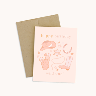 Wild One Birthday Greeting Card