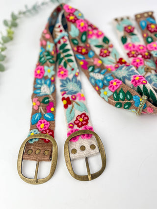 Wildberry Wide Embroidery Belt