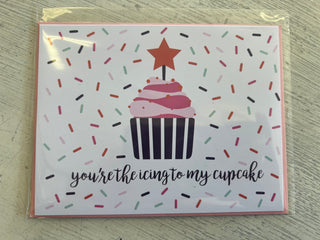 Greeting Card Icing to my Cupcake