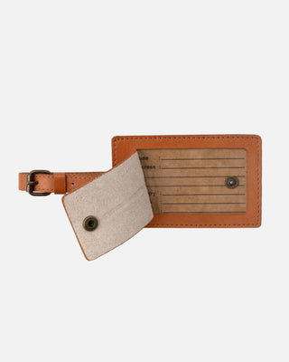 Skye leather luggage tag by Amsterdam Heritage