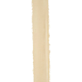 Dutchess Velvet Frayed Edge Ribbon, Raw Silk, 1 In, 5 Yards