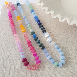 Ombre Semi-Precious Beaded Necklace