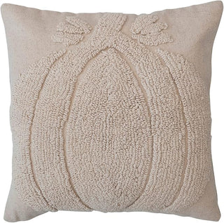Cotton Tufted Pumpkin Pillow 20x20"