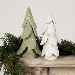 Large handmade mint glazed stoneware tree by Creative Co-op