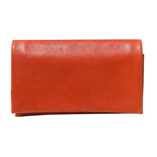 Eloise Handcrafted Leather Wallet: Red