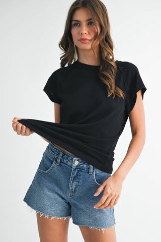 Short Sleeve Essential Tee Black