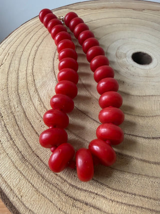 Semi Stone Bubble Necklace