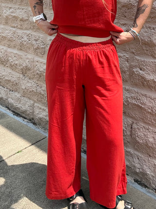 Scout Linen Pant Chili Pepper