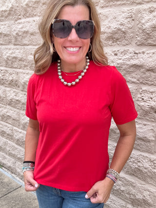 Classic Boxy Fit Tee Smitten Cherry