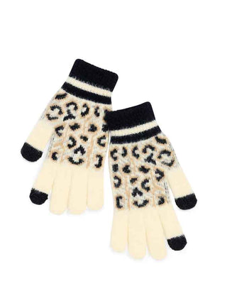 Animal Print Touchscreen Gloves