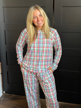 Annie Lounge Set Plaid