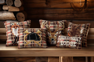 Deer Tartan Hook Pillow