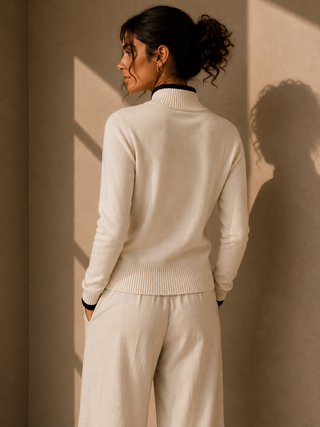 The Reese Zip Knit Sweater - Two Way Zipper Knit Top