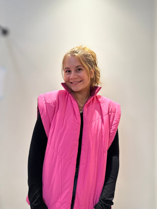 Petra Reversible Vest Pink