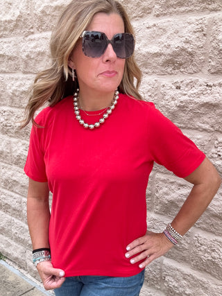 Classic Boxy Fit Tee Smitten Cherry