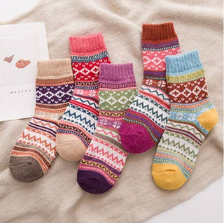 Ethnic Style Pattern Warm Winter Socks