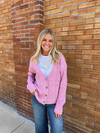 Rose Cable Cardigan