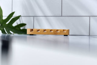 Bamboo Waterfall Self-Draining Soap Dish (Unbranded)