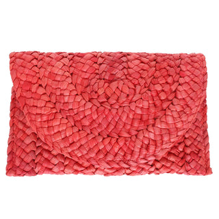 Straw Woven Raffia Clutch Handbag