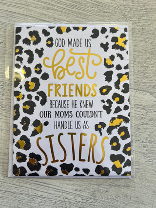 Greeting Card Handle us as Sisters